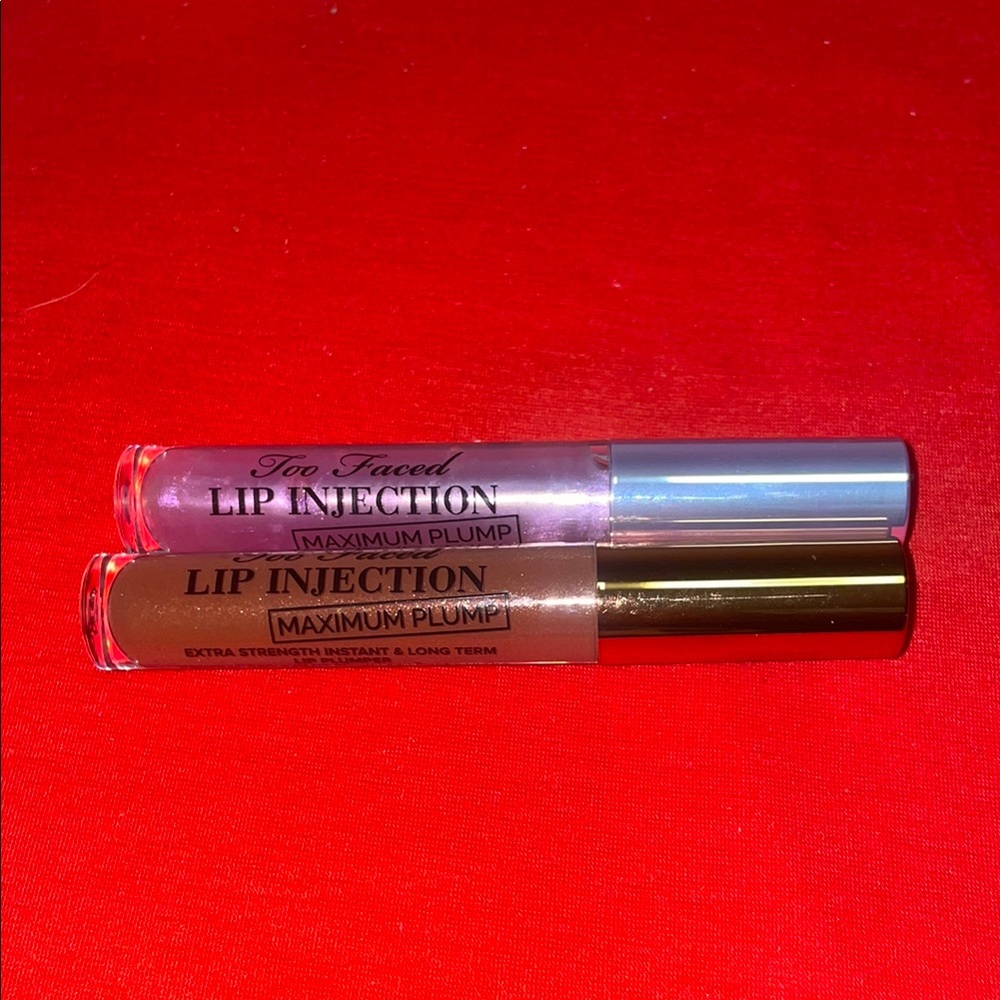 Too Faced Lip Injection Maximum Plump Set - Pink and Brown